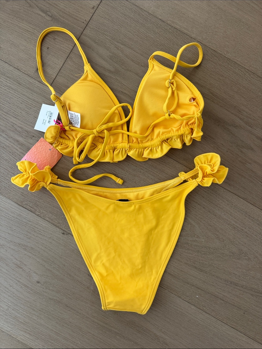 Yellow Ruffle Bikini - Picture 4 of 4